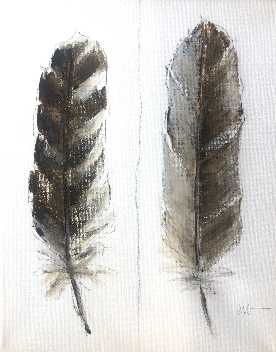 Two Feathers Study 1 – Mary Gregory Studio