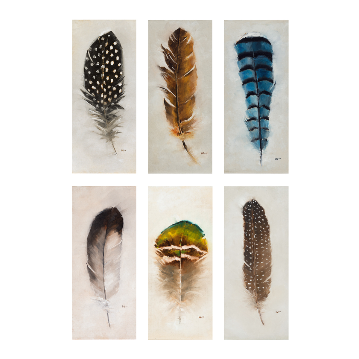 Feather Notecards – Mary Gregory Studio