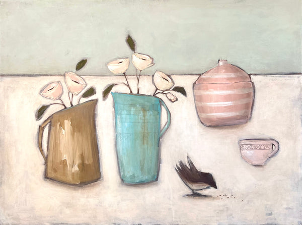 Tea and Cookies for Two Original Painting