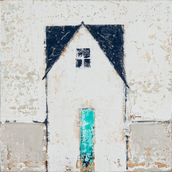 Cottage with Turquoise Door