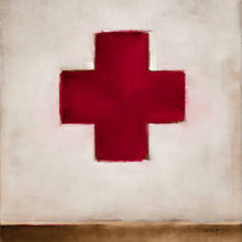 RED CROSS WITH BROWN
