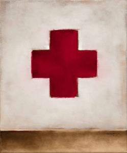 RED CROSS WITH BROWN