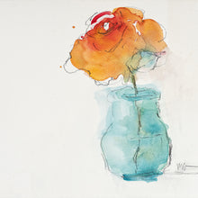 Orange Rose Watercolor