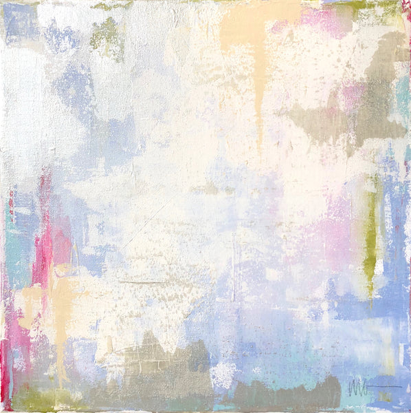 Pink and Blue Abstract