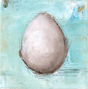 Egg on Turquoise 1
