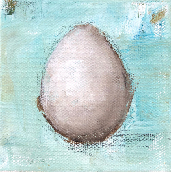 Egg on Turquoise 1