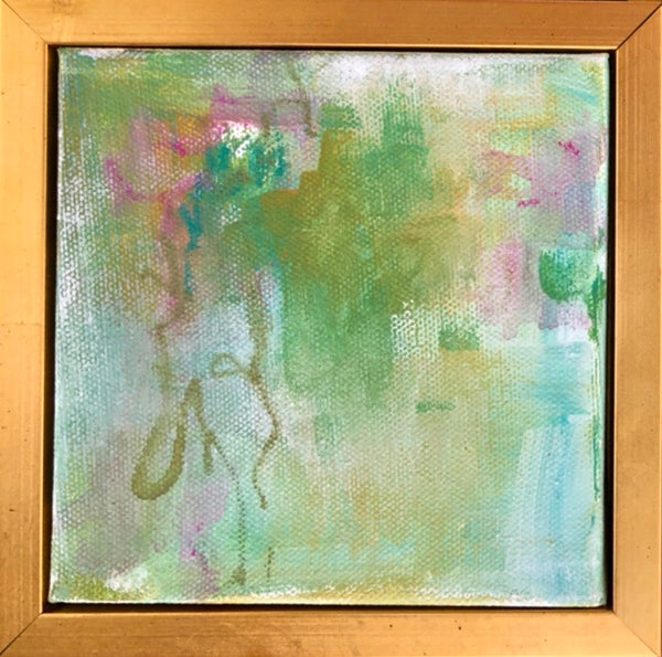 Pink and Green Abstract 2