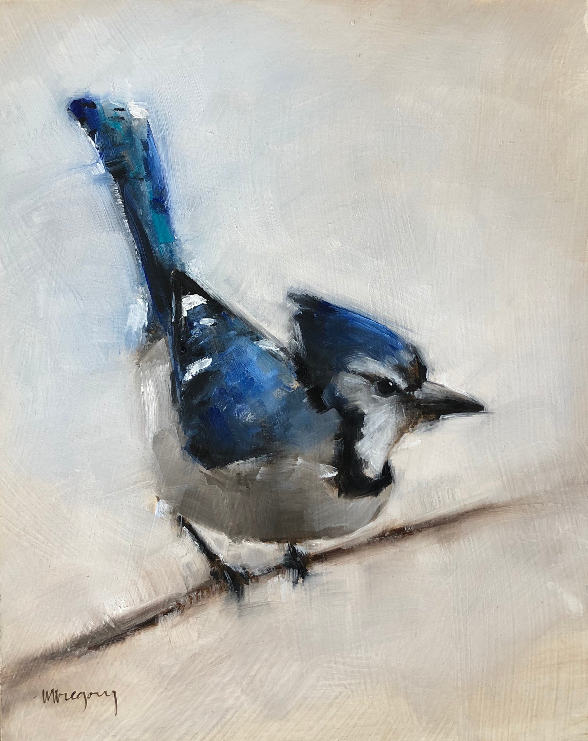Blue Jay Watercolor Painting Bird Art Original Print Bluejay 