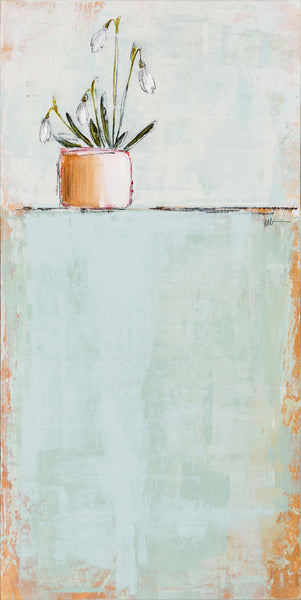 Sketch: Snowdrops in Copper Pot
