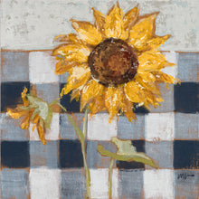 Sunflower on Buffalo Check