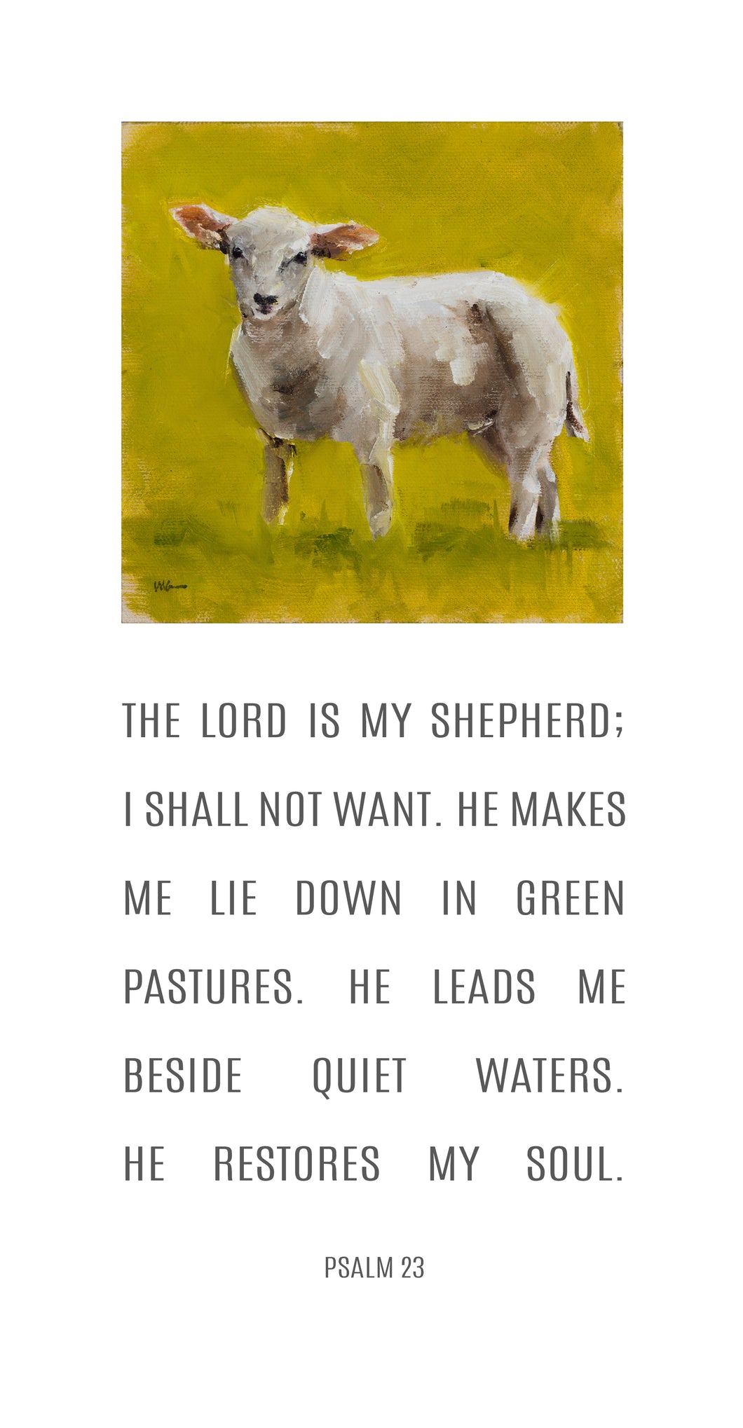 Shepherd Lamb - Psalm 23