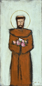 St Francis with Roses and Dove