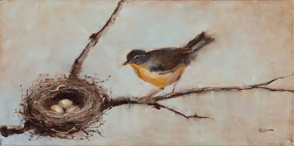 Twiggy Nest And Bird