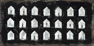 Tiny Houses White on Black