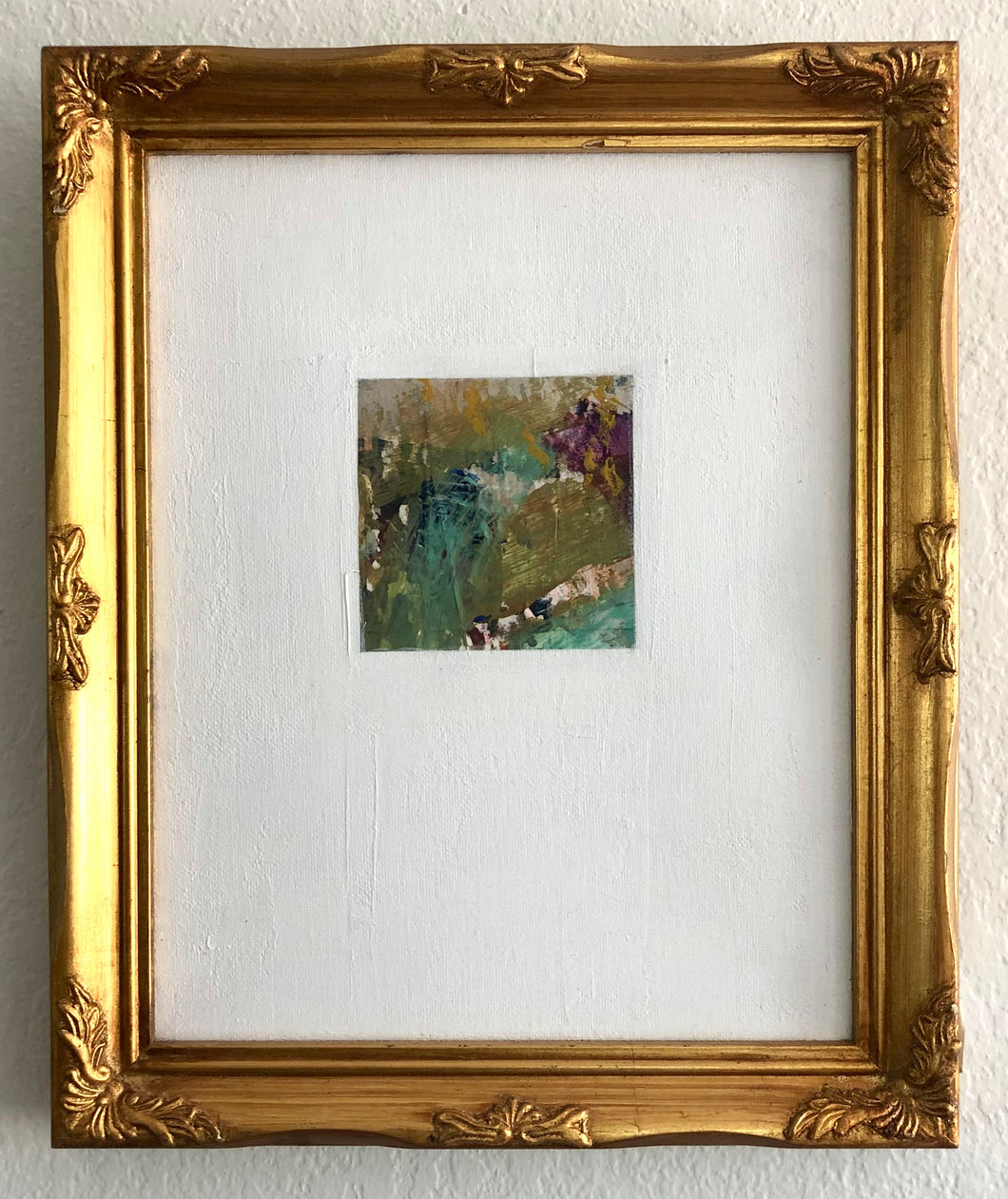 Small Abstract in vintage frame