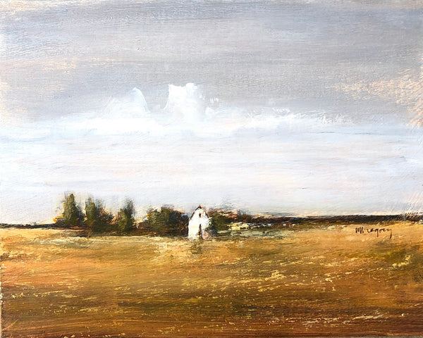 White Barn in Landscape